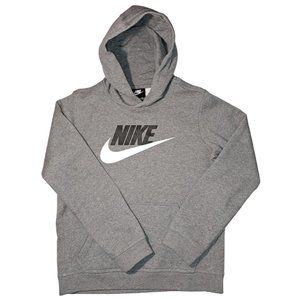 Nike Sportswear Club Fleece Big Kids’ Pullover Hoodie CJ7861-091 Carbon Heather
